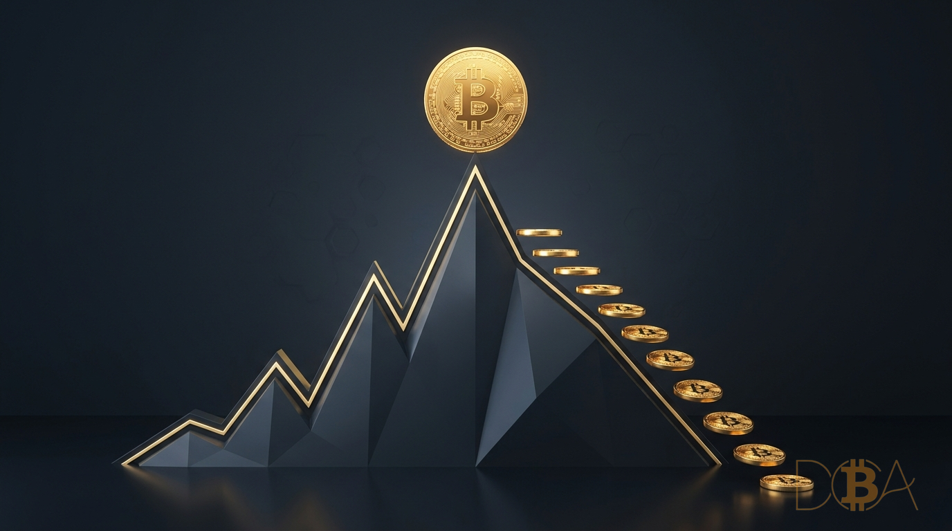 Đồ thị minh họa bắt đầu DCA Bitcoin tại vùng đỉnh thị trường